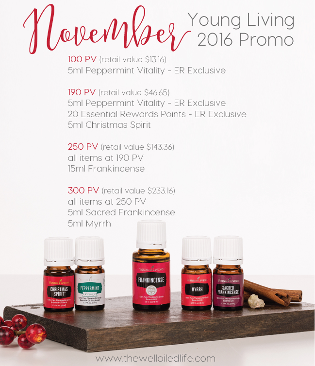 Young Living 2016 November Monthly Promotion