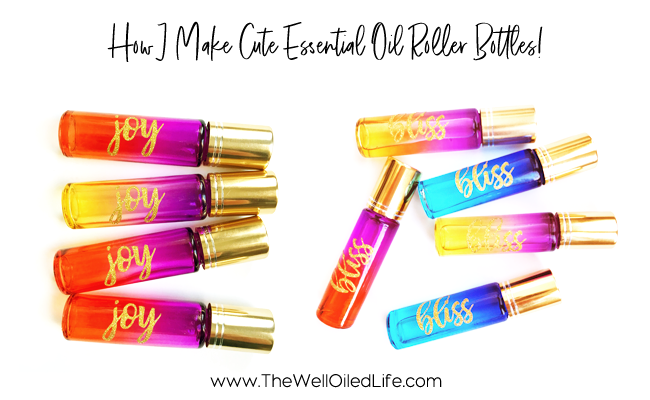 How I Make Cute Essential Oil Roller Bottles