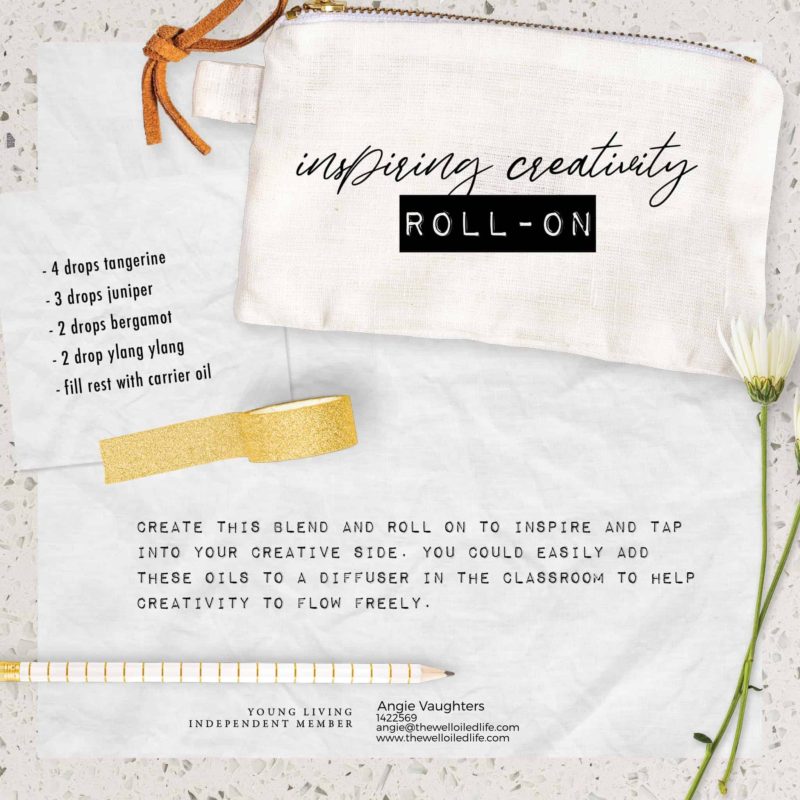 Inspiring Creativity Essential Oil Roll On or Diffuser Recipe