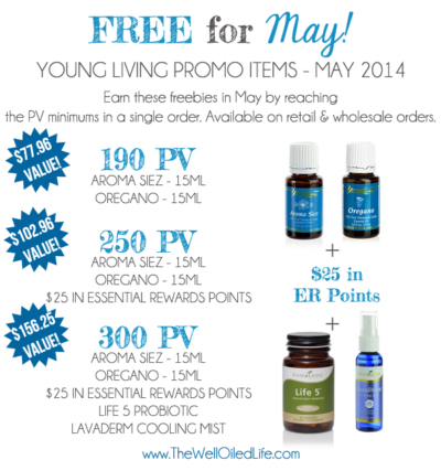 Young Living May 2014 Promotion