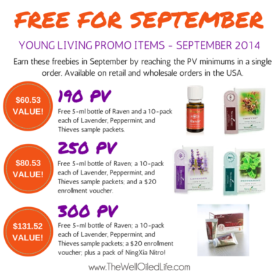 Young Living September 2014 Promotion