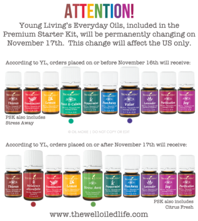 Changes to Young Living Everyday Oils