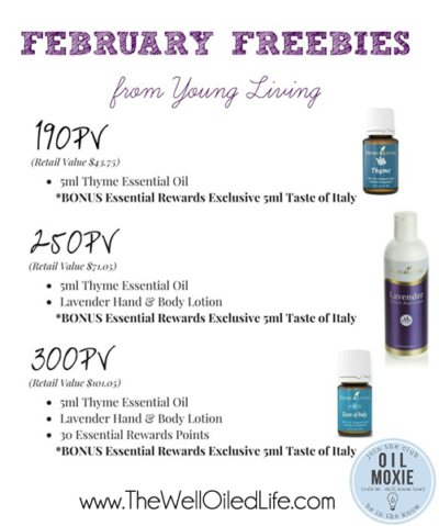 Young Living February 2015 Promotions