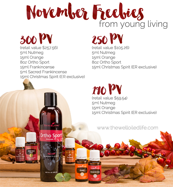 Over 250 In Free Product Young Living November Promotion