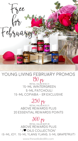 Young Living February 2016 Monthly Promotions