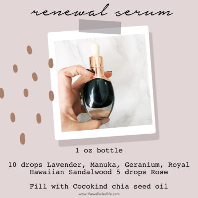 DIY Renewal Skin Serum with Essential Oils