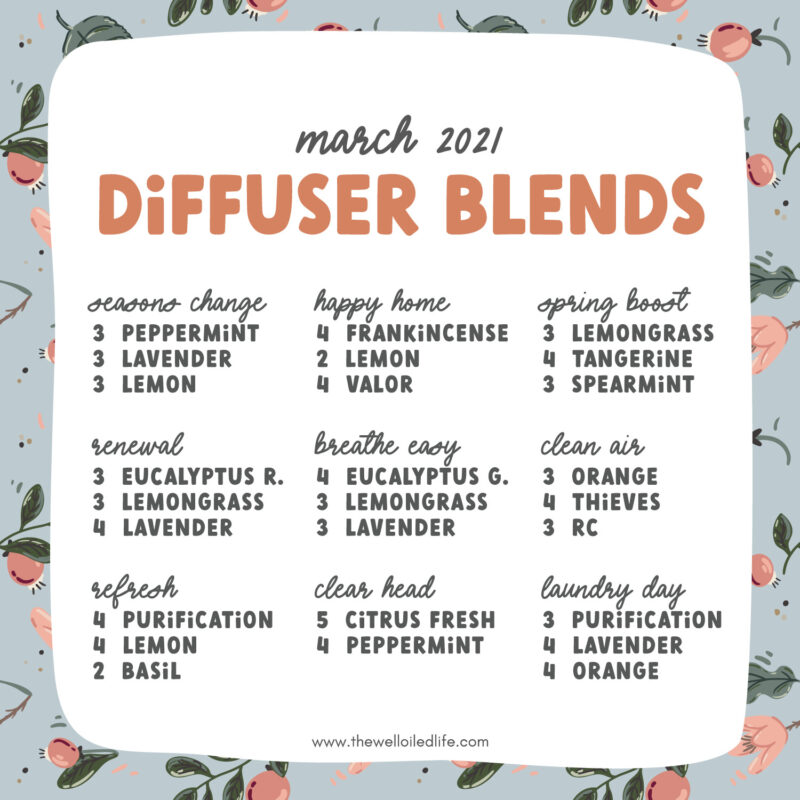 Lignende Interconnect Supersonic hastighed Springtime Diffuser Recipes - The Well-Oiled Life | Using Young Living Essential  Oils in Everyday Life