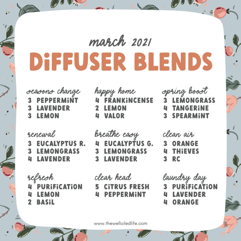 Springtime Diffuser Blends